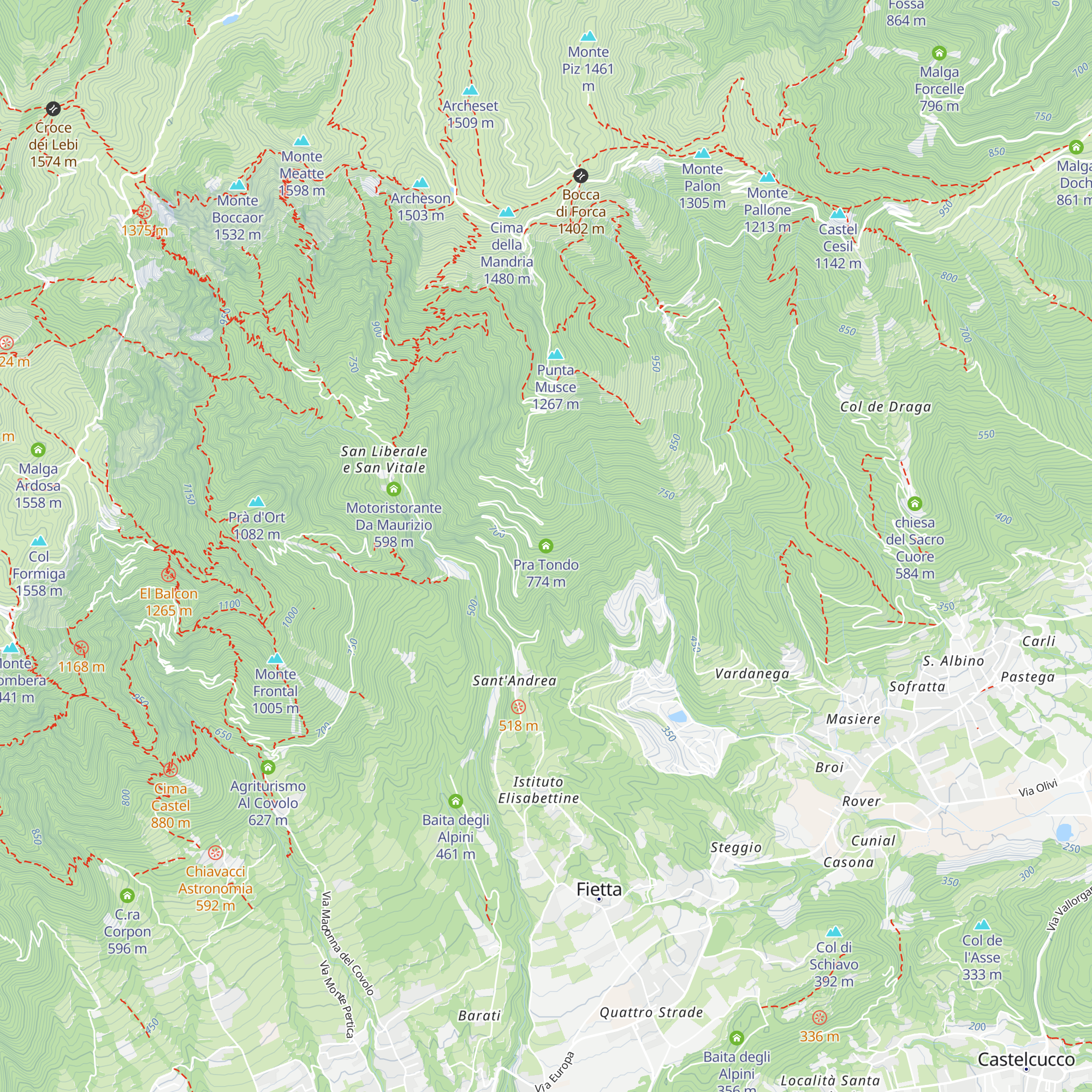 Pra Tondo map