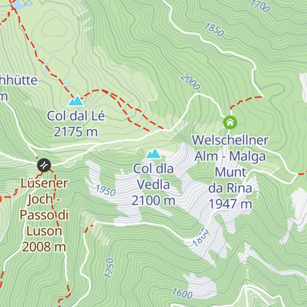 Map of Col dla Vedla