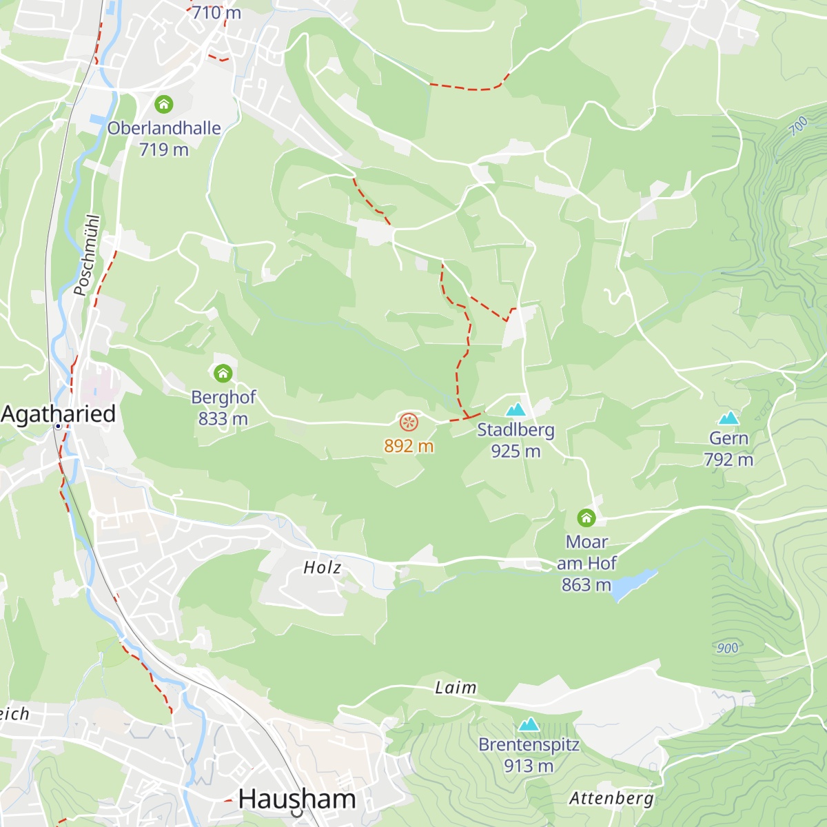 Stadlbergalm map