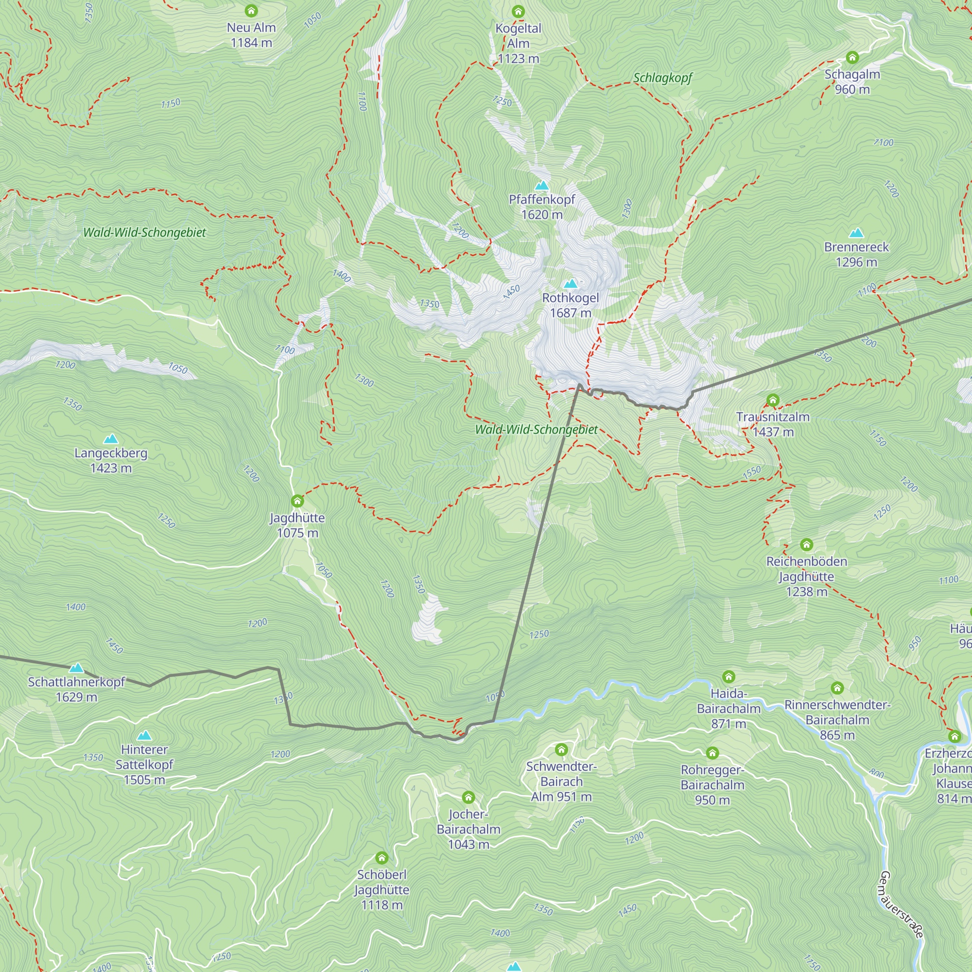 Rieselsbergalm map