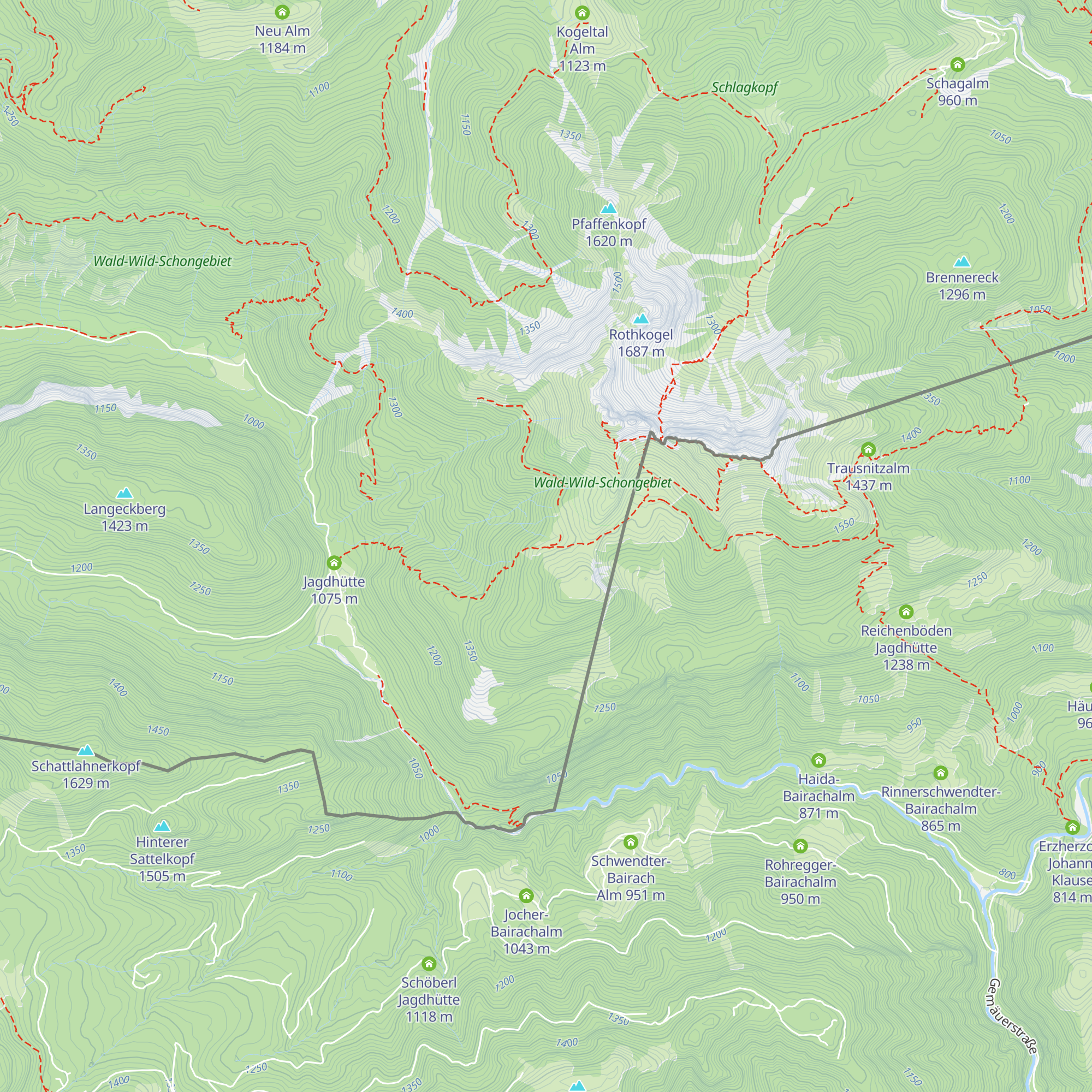 Rieselsbergalm map