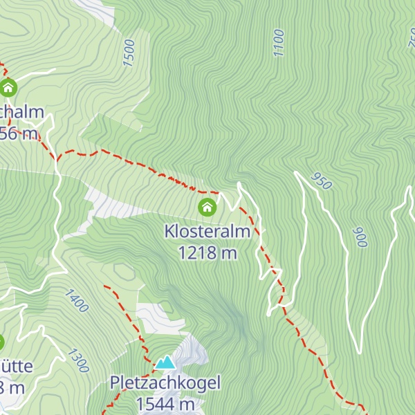 Map of Klosteralm