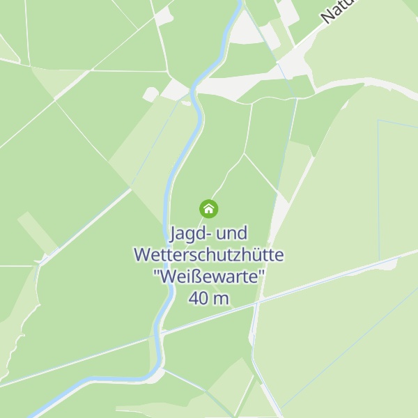 Map of Jagd- und Wetterschutzhütte "Weißewarte"