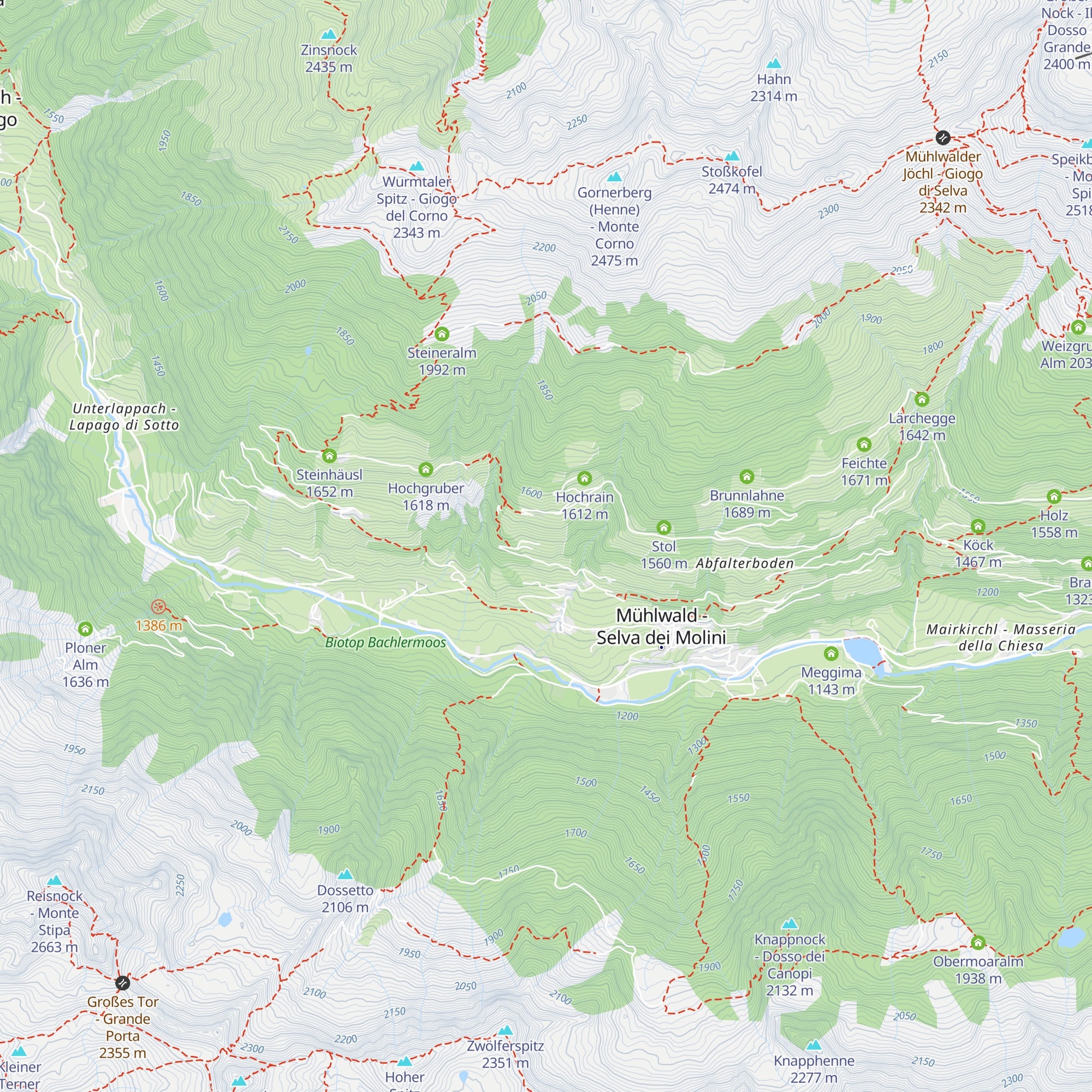 Land-Palais map