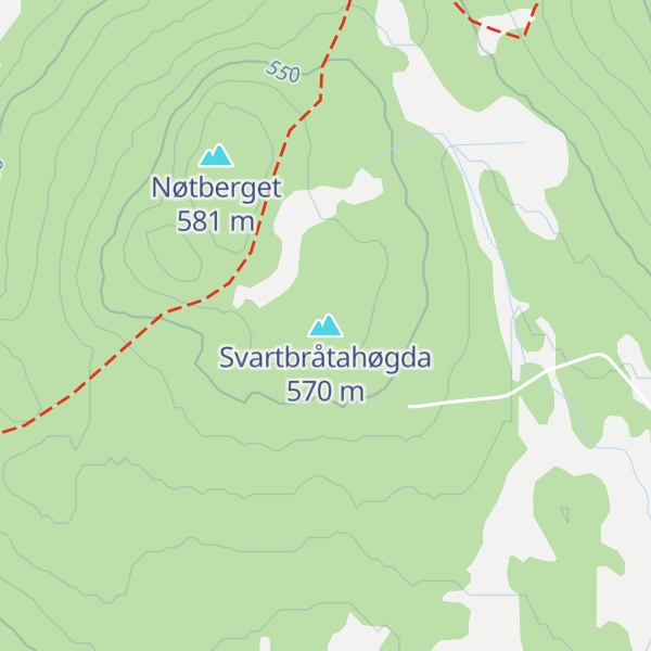Map of Svartbråtahøgda