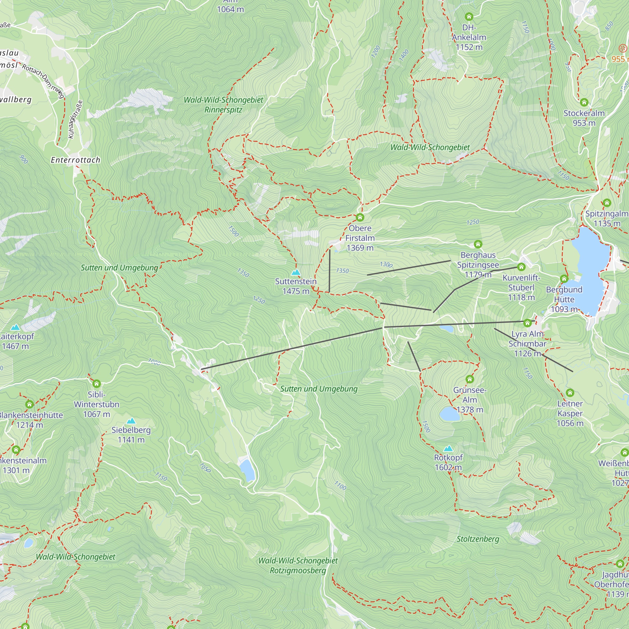 Obere Suttenalm map