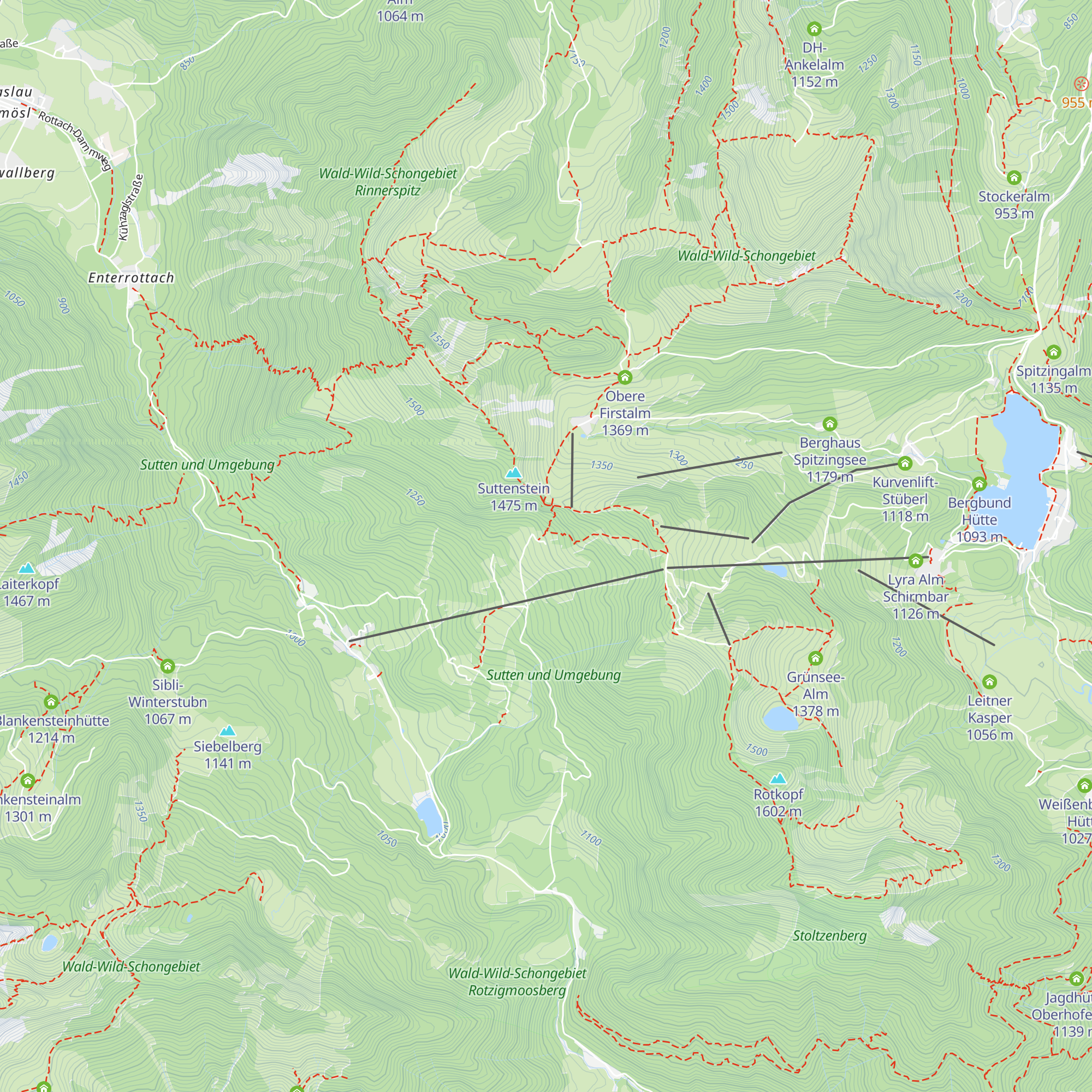Obere Suttenalm map