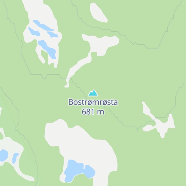 Map of Bostrømrøsta