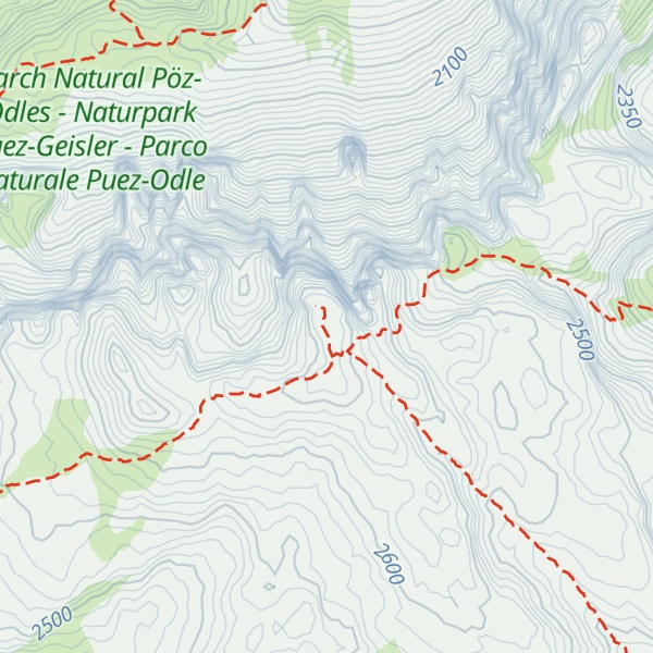 Map of Piza de Gherdenacia