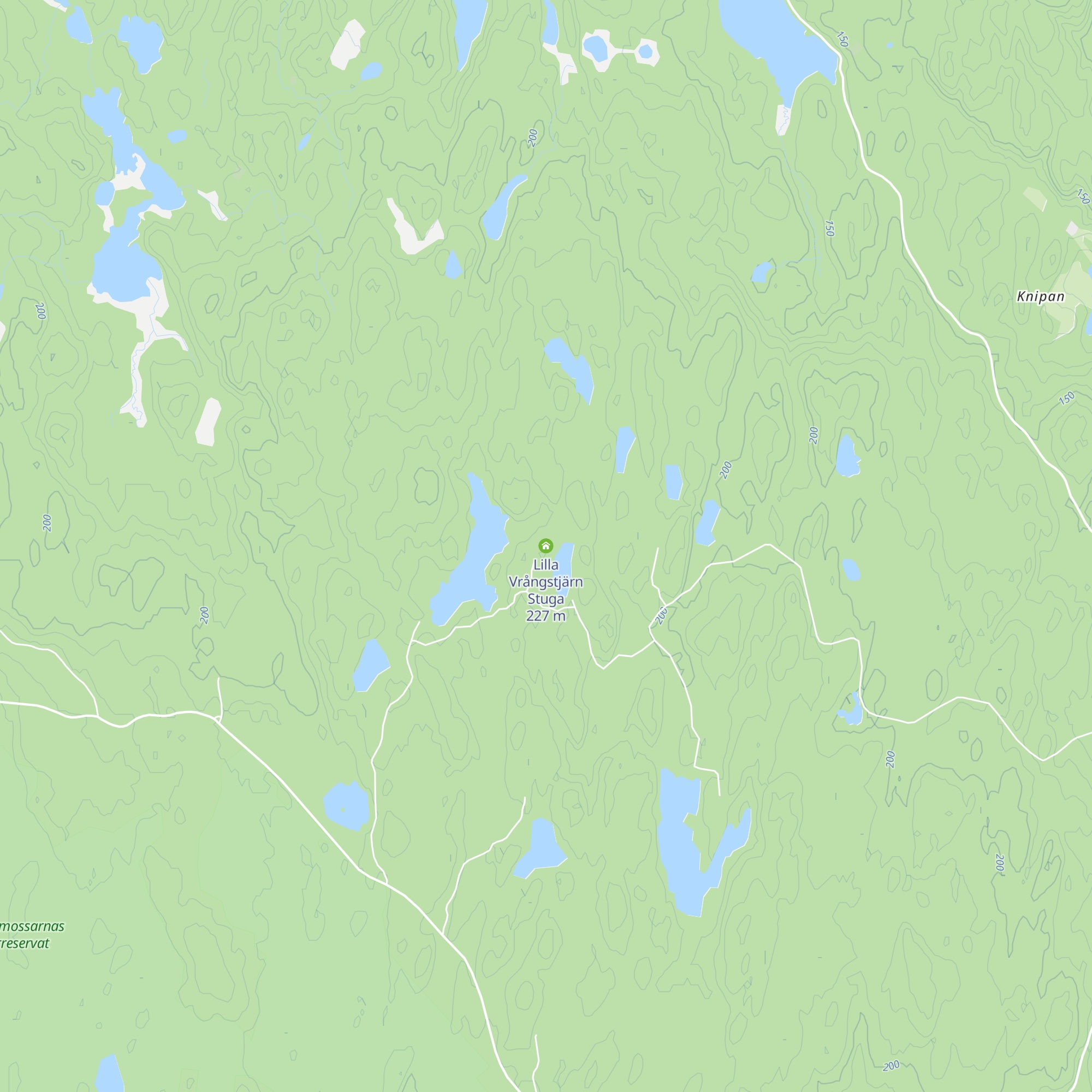 Lilla Vrångstjärn Stuga map