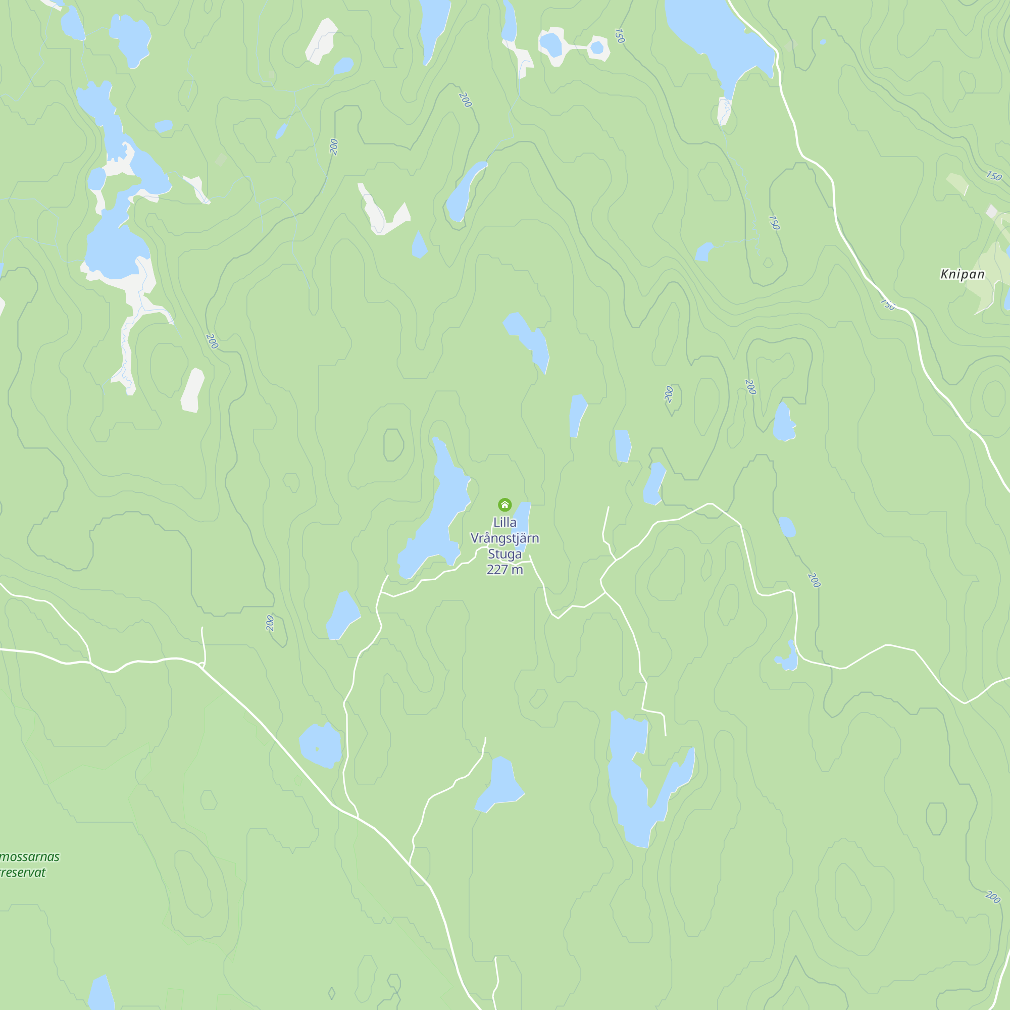 Lilla Vrångstjärn Stuga map