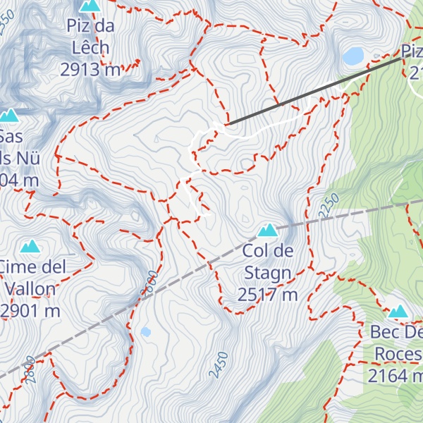 Map of Rifugio Franz Kostner al Vallon