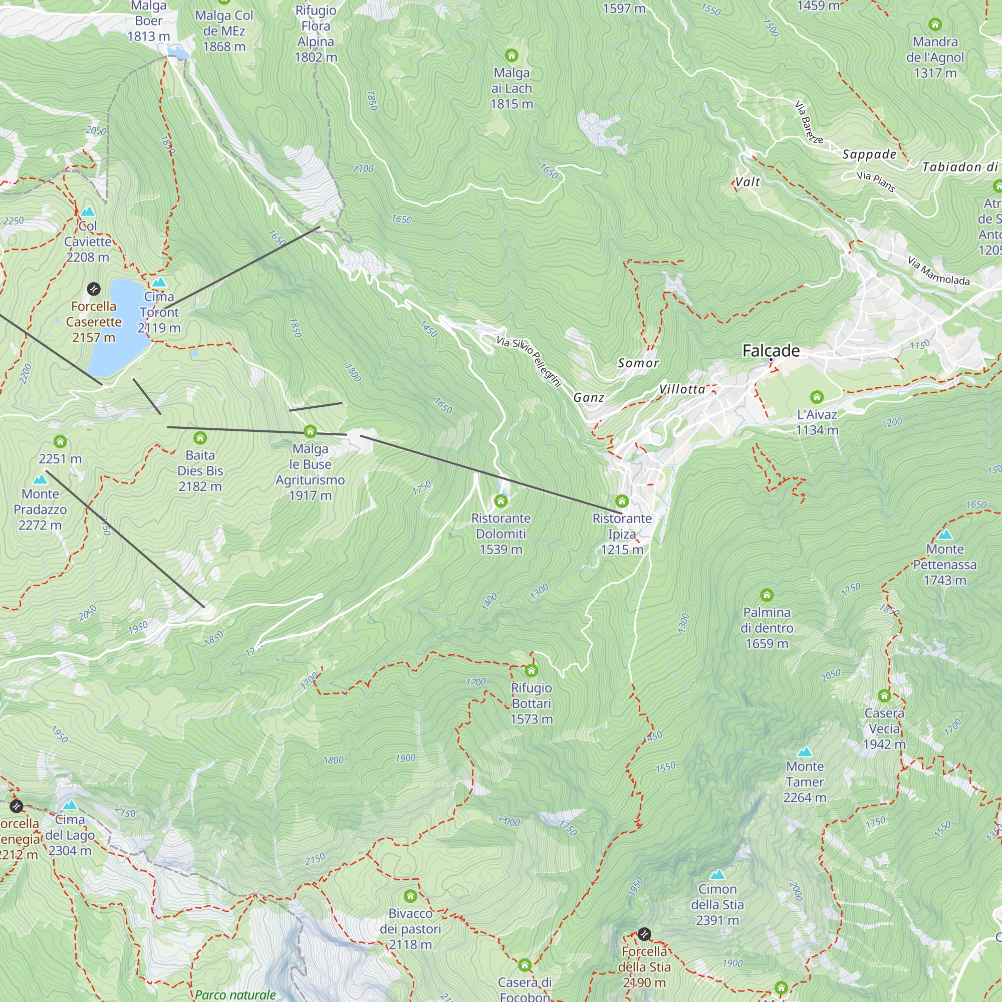 Ristorante Dolomiti map