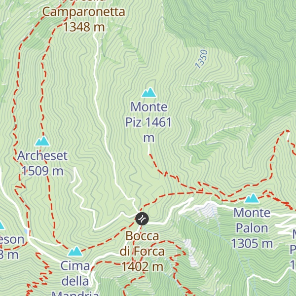 Map of Malga il Piz