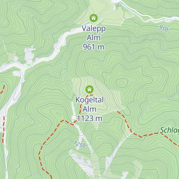 Map of Kogeltal Alm