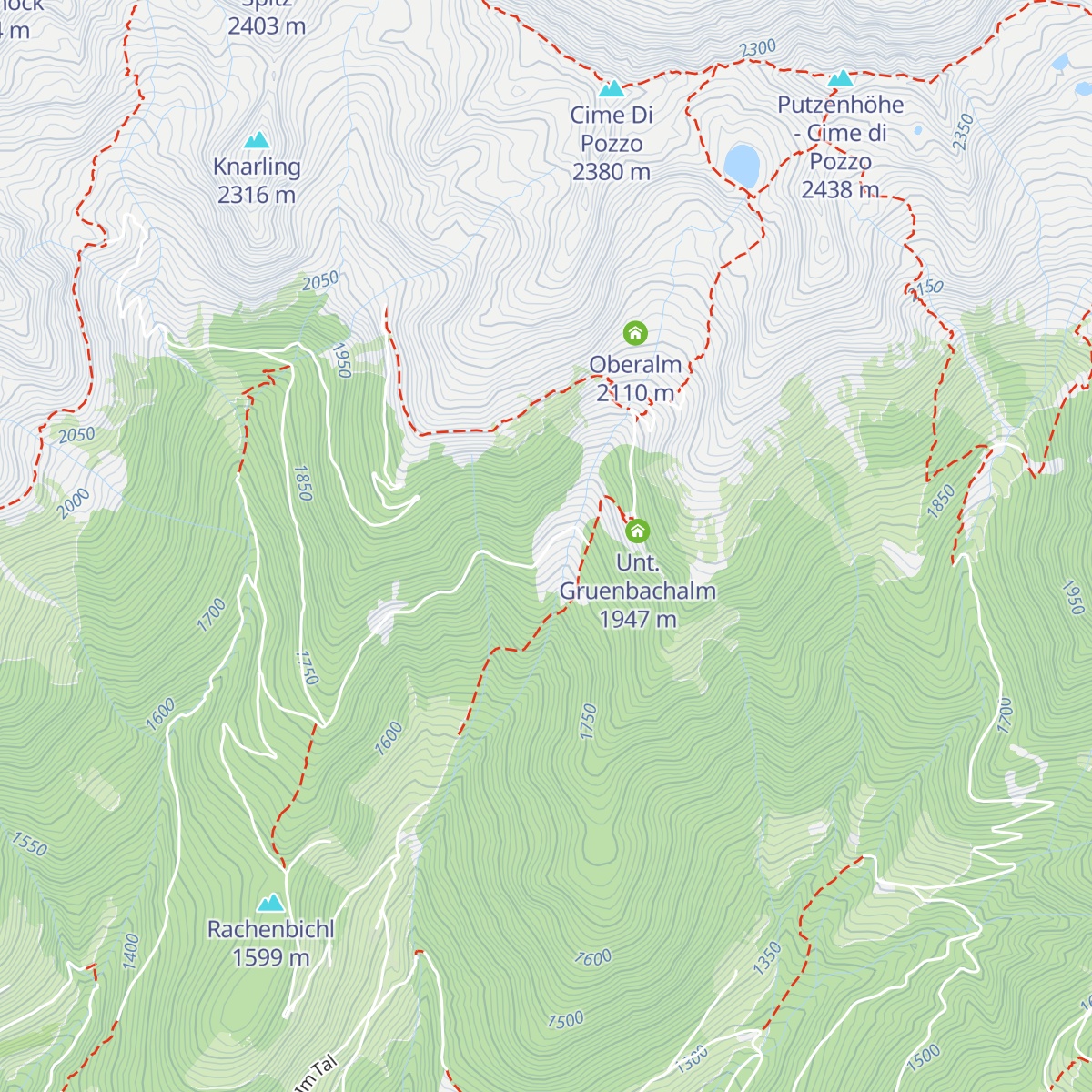Moarhofalm map