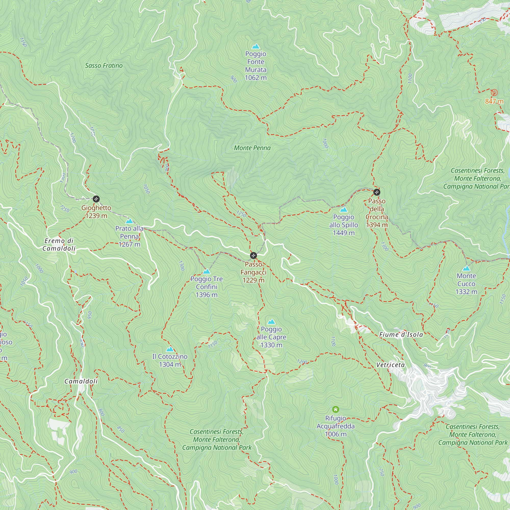 Rifugio Fangacci "Onorio Mellini" map