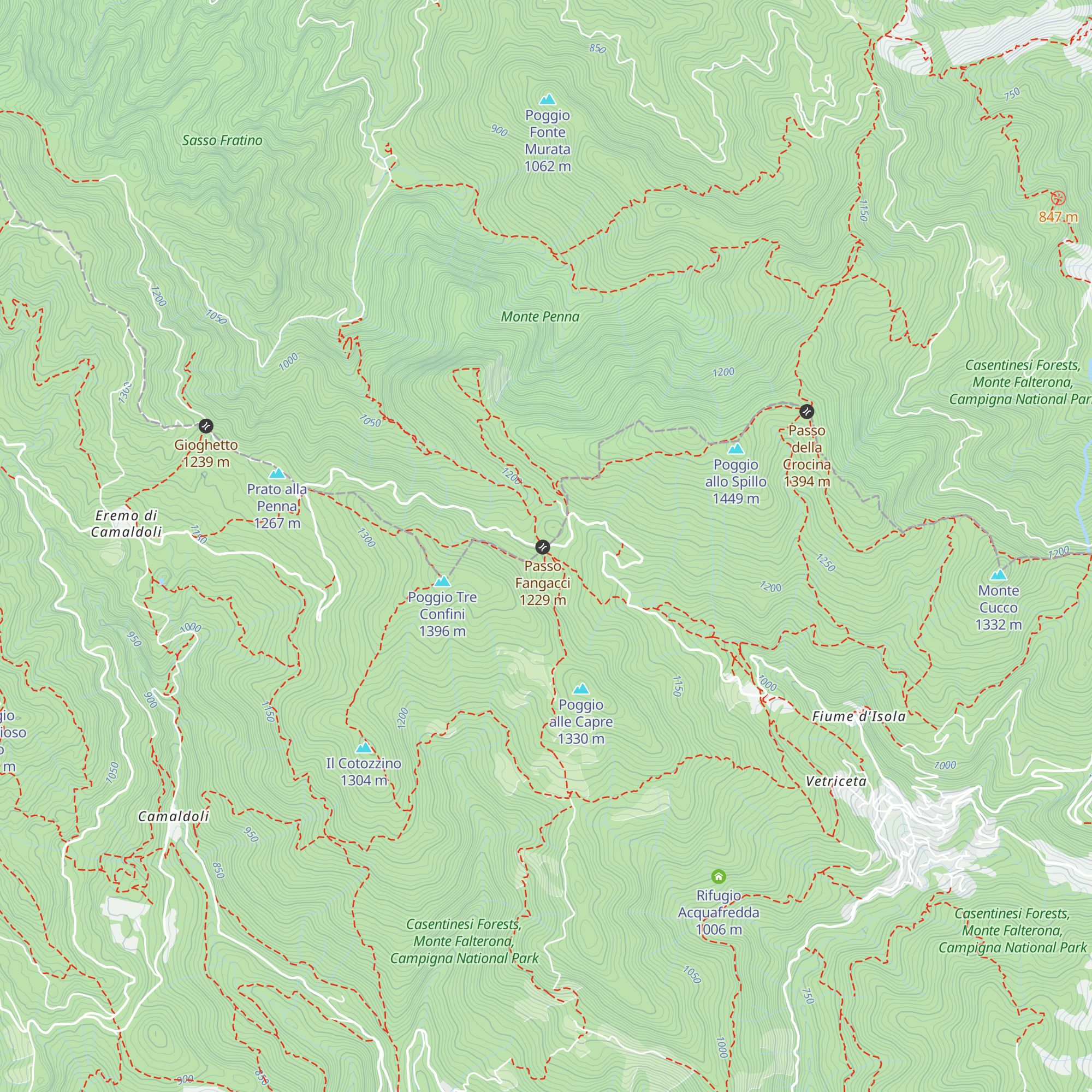 Rifugio Fangacci "Onorio Mellini" map