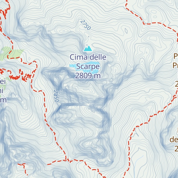 Map of Pala di San Martino