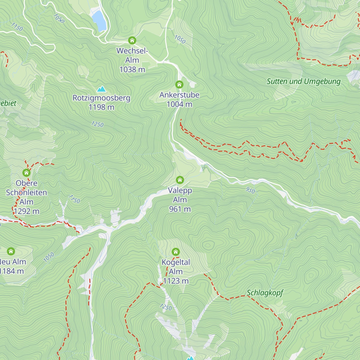 Valepp Alm map