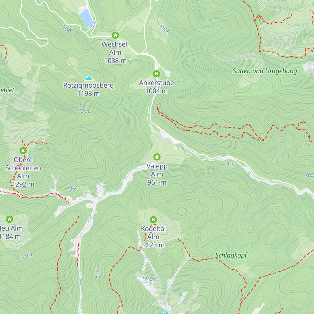 Valepp Alm map