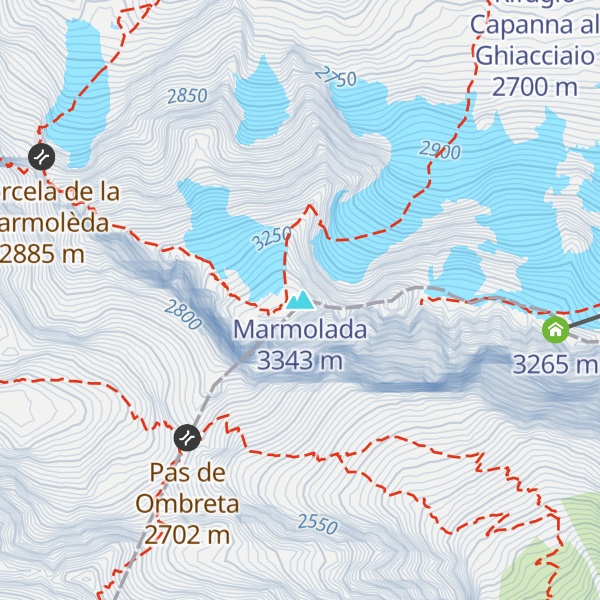 Map of Marmolada