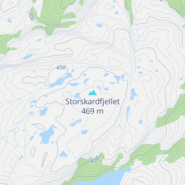 Map of Storskardfjellet