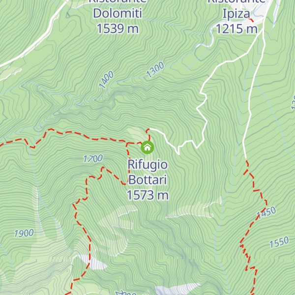 Map of Rifugio Bottari
