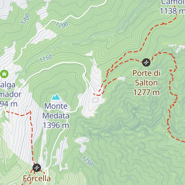 Map of Malga Camparona