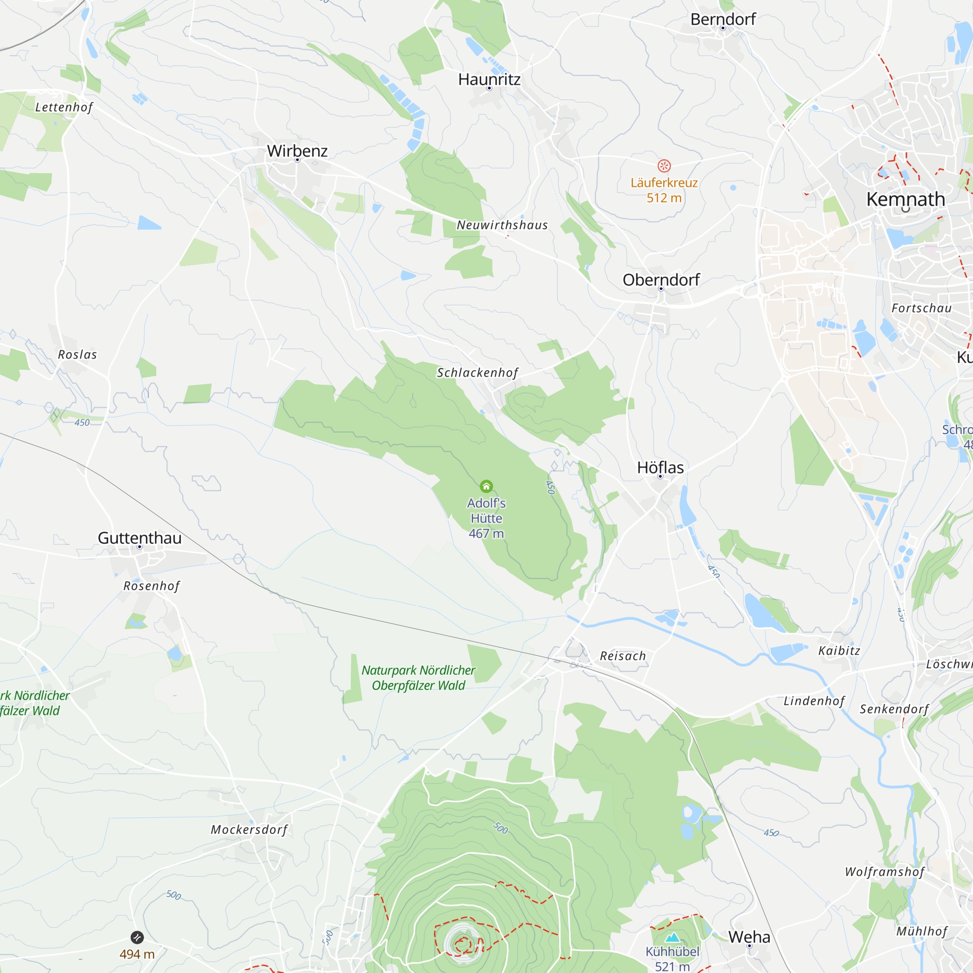 Adolf's Hütte map