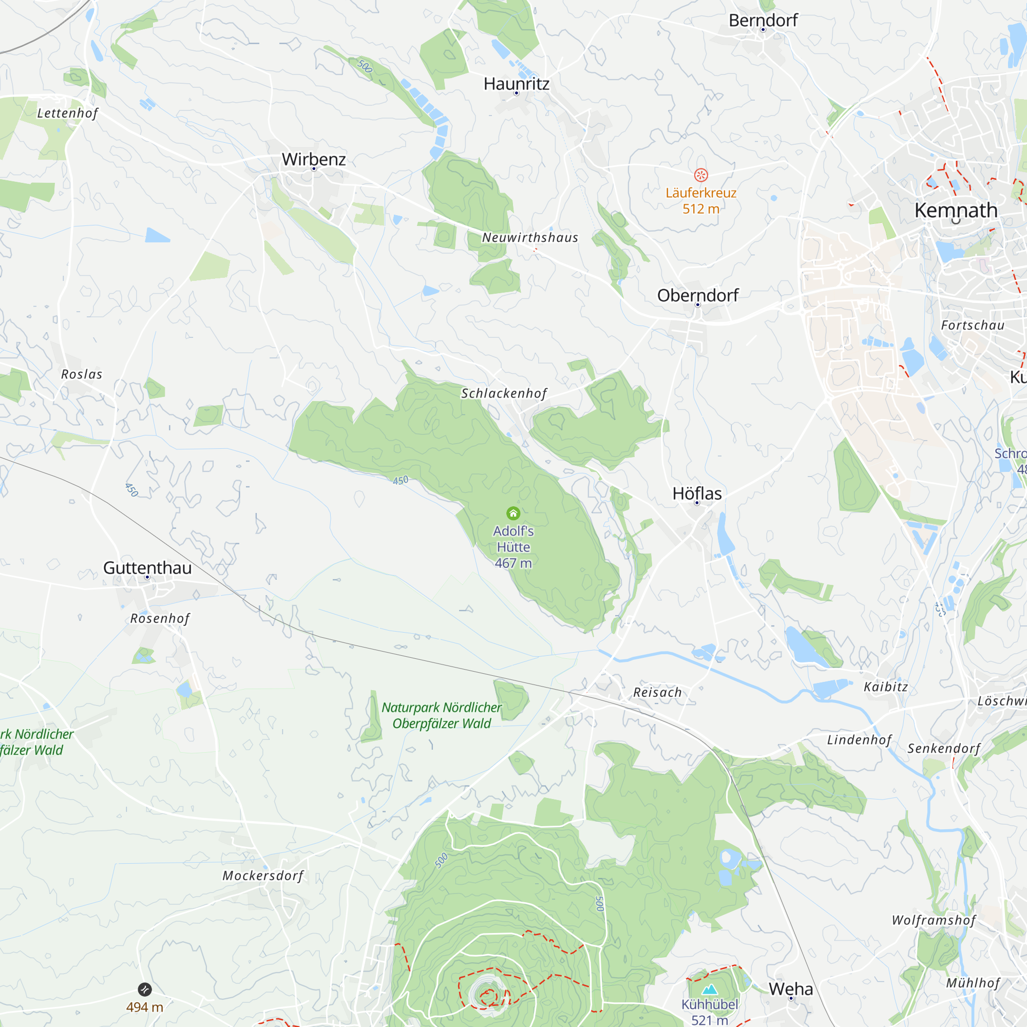 Adolf's Hütte map