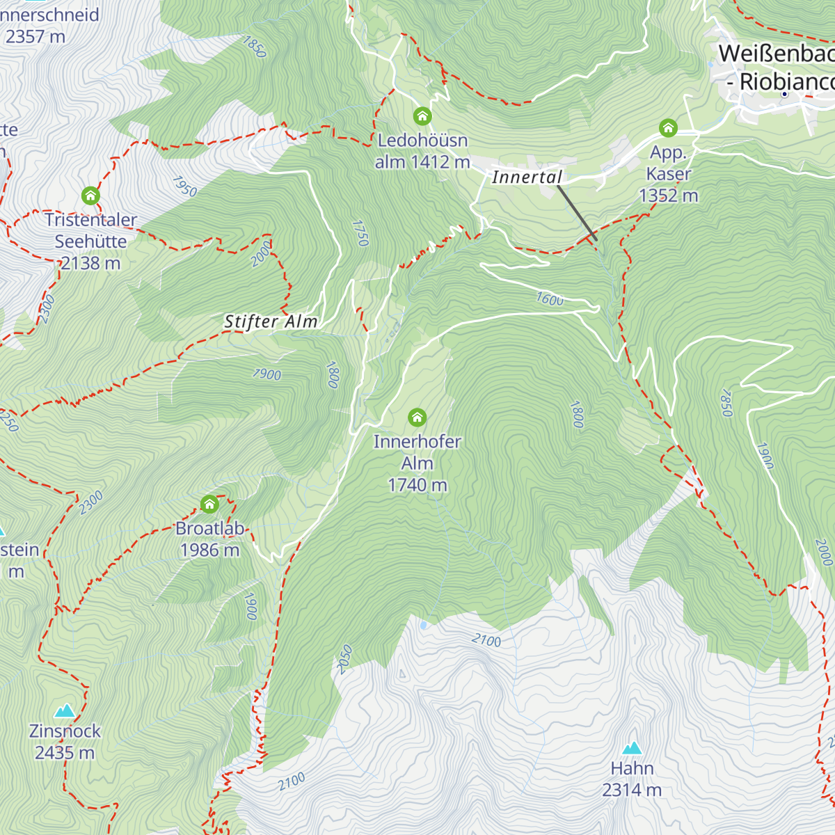 Innerhofer Alm map