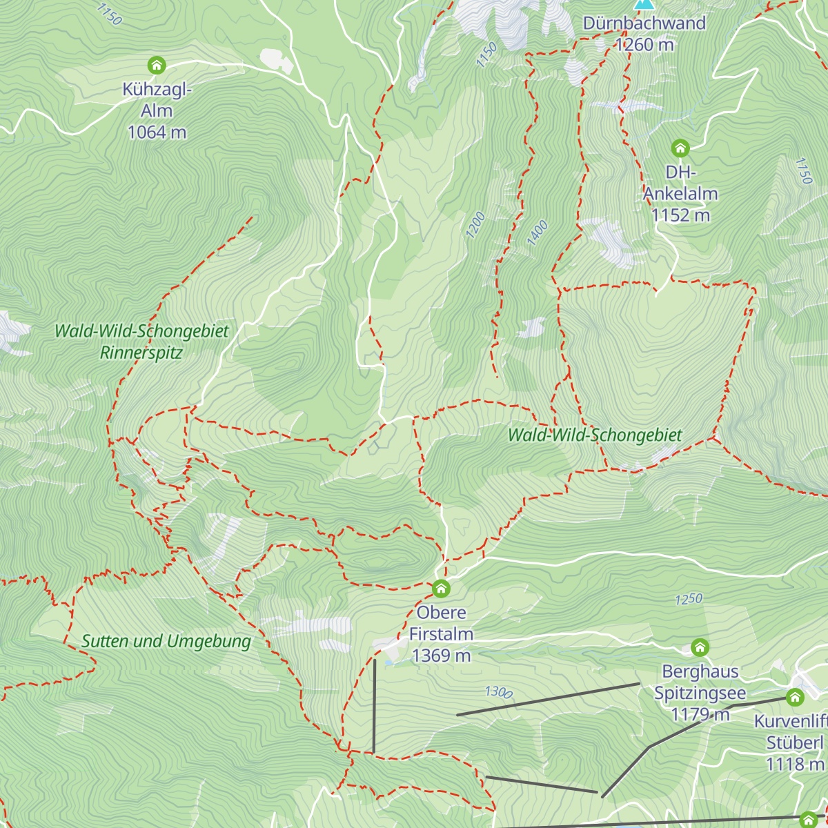 Freudenreich-Alm map