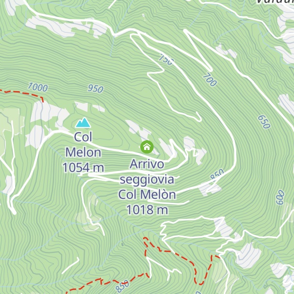 Map of Arrivo seggiovia Col Melòn