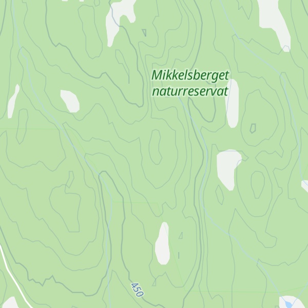 Map of Vingersberget