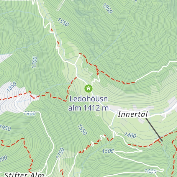 Map of Ledohöüsn alm