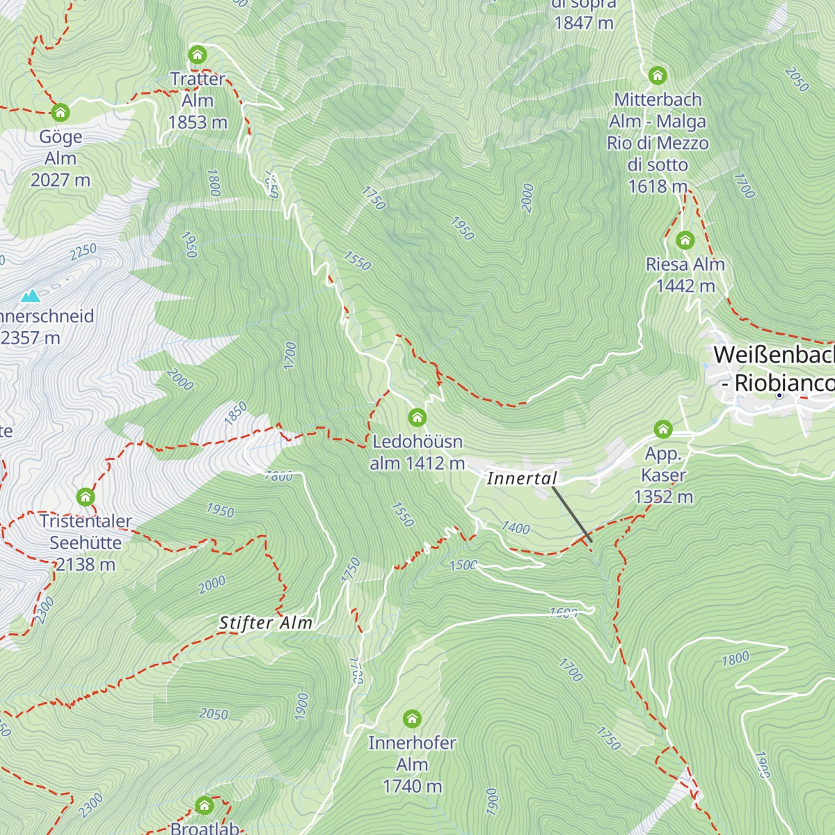 Ledohöüsn alm map