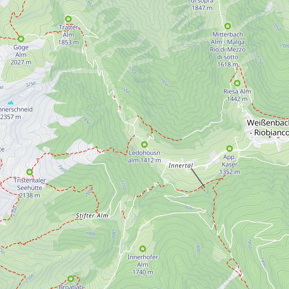 Ledohöüsn alm map