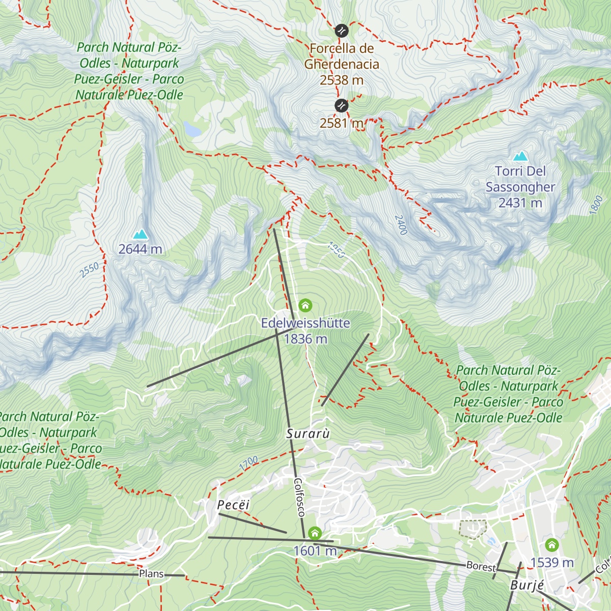 Edelweisshütte map