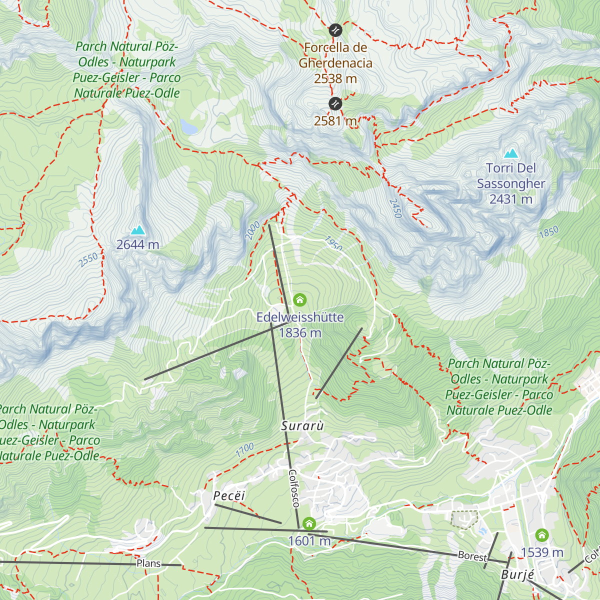 Edelweisshütte map