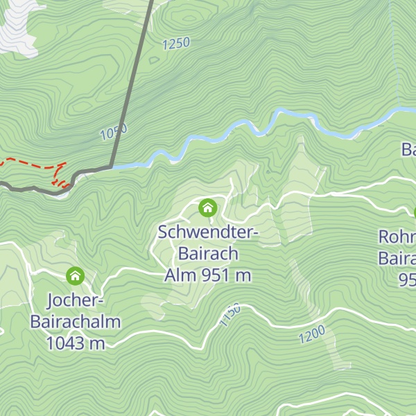 Map of Schwendter-Bairach Alm