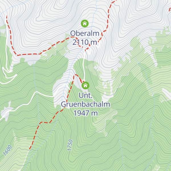 Map of Unt. Gruenbachalm
