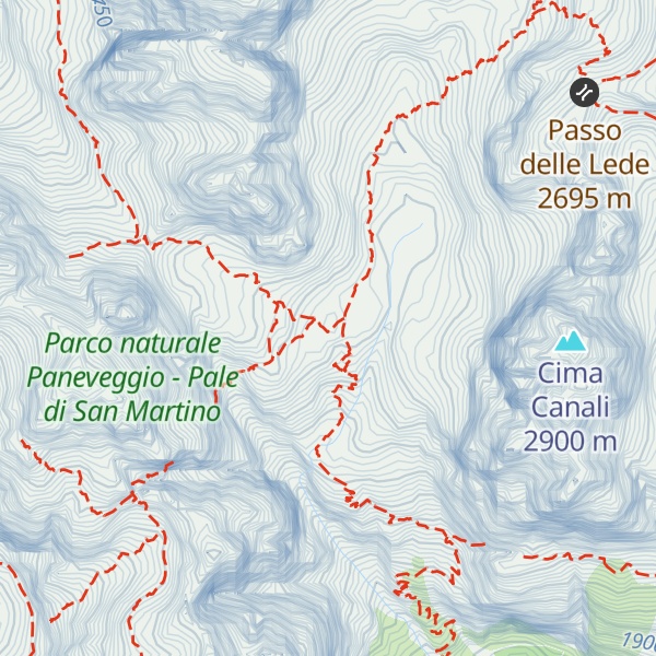 Map of Rifugio Pradidali