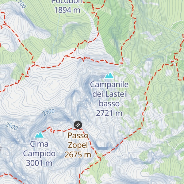 Map of Campanile dei Lastei alto