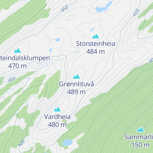 Map of Grønnlituvå