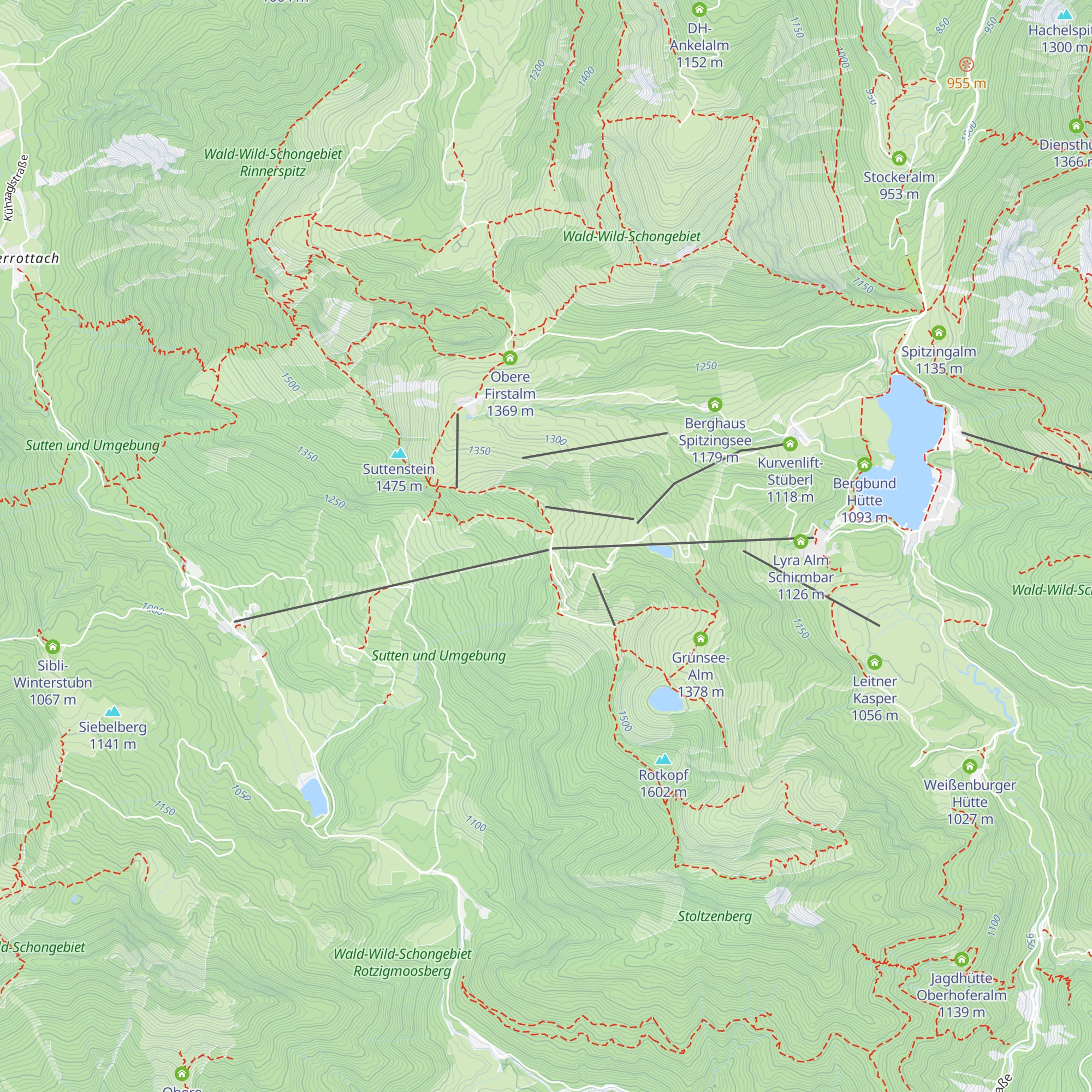 Jagahütt'n map
