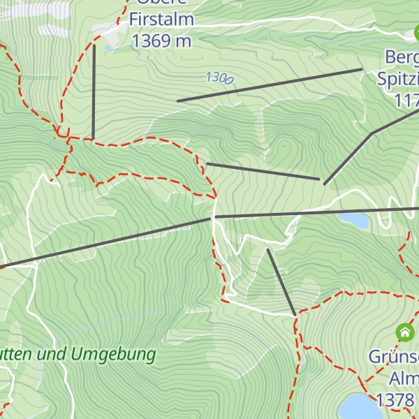 Map of Bergwacht Diensthütte Stümpfling