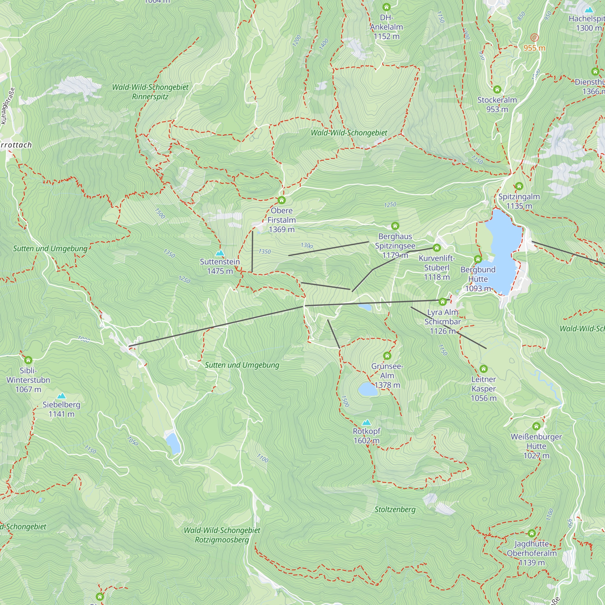 Bergwacht Diensthütte Stümpfling map