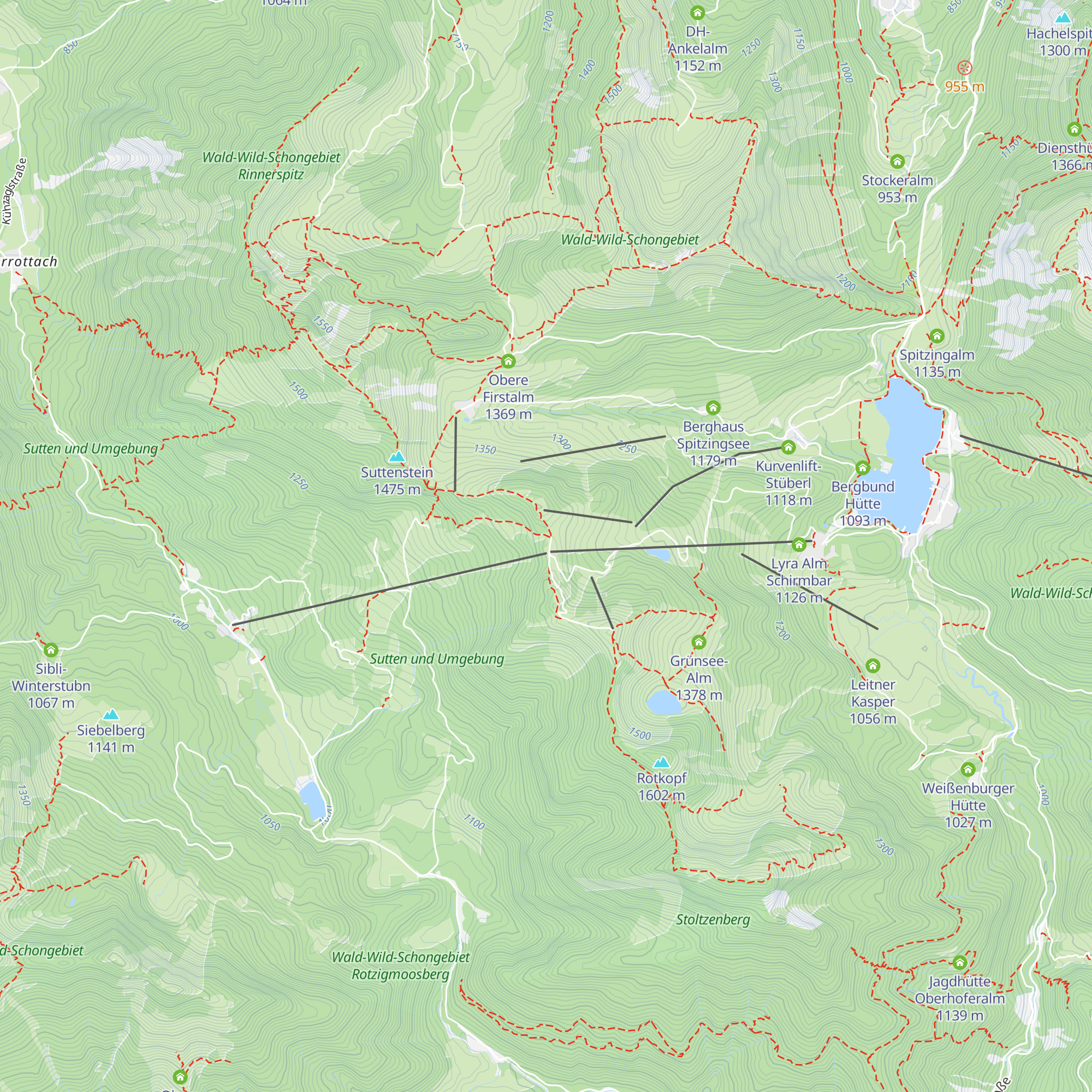 Bergwacht Diensthütte Stümpfling map