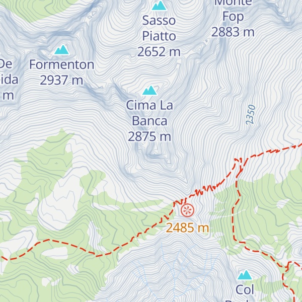 Map of Pizzo Le Crene